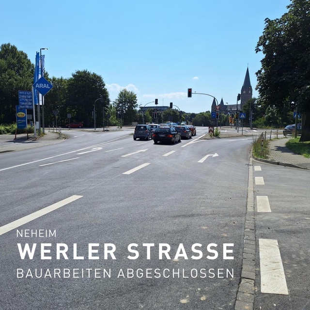 Bauarbeiten auf der Werler Straße wie geplant abge ...