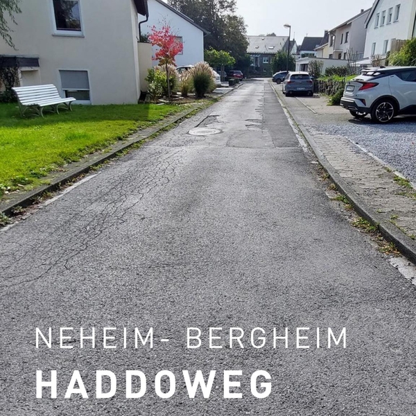 Bauarbeiten im Haddoweg gestartet ?
Seit Dienstag ...
