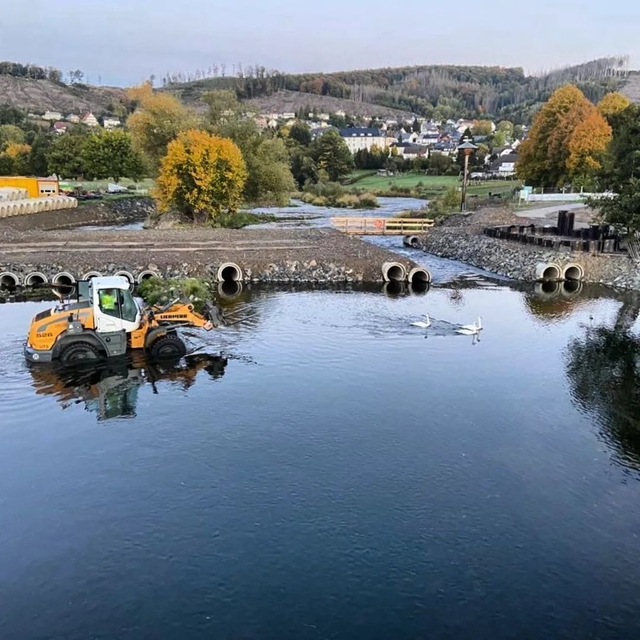 Heute unterwegs auf der #baustelle #dinschederbrüc ...