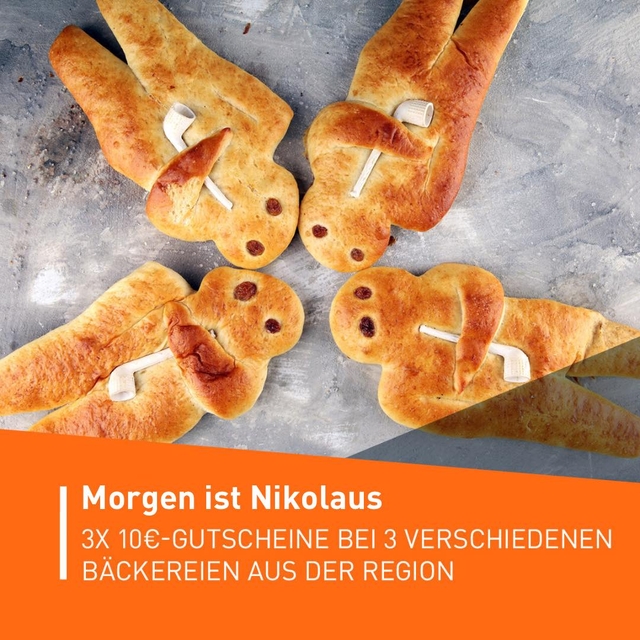 Der Stutenkerl ist hier ein Muss in jeder Bäckerei ...