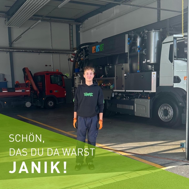 Heute ist der letzte Tag von Janik, der bei unsere ...