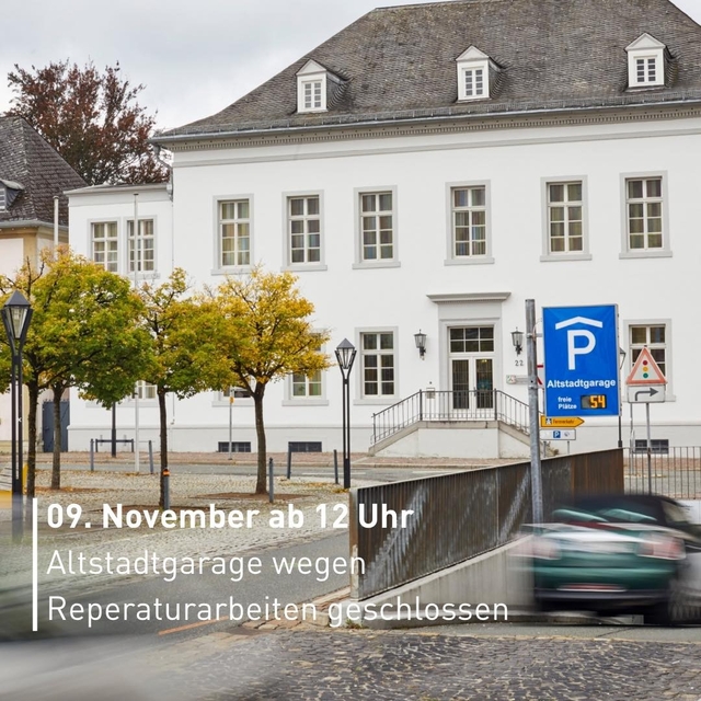     Parkhaus Altstadtgarage geschlossen
Am Mit ...