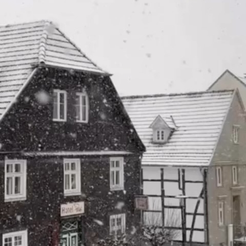 Bei uns ist es nochmal richtig winterlich geworden ...