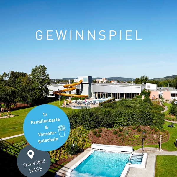 Familienzeit im Freizeitbad NASS ?
Raus aus dem A ...
