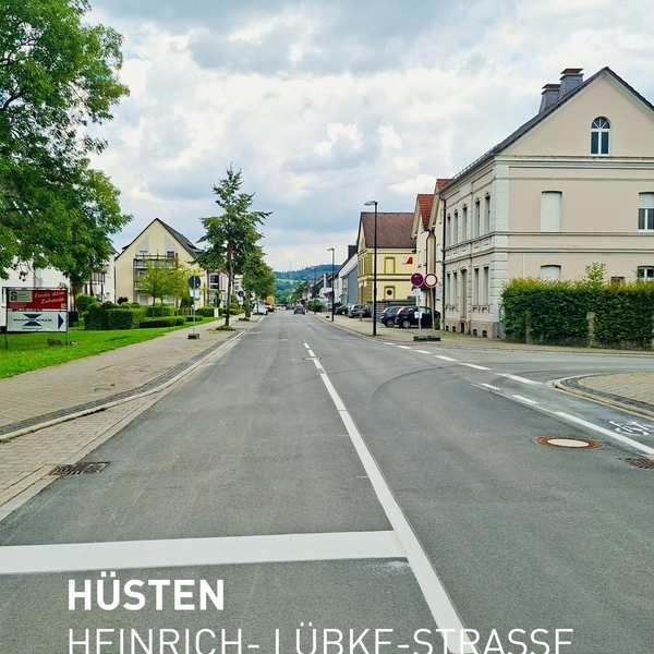 Freie Fahrt für Hüsten!?
Die Heinrich-Lübke-Straß ...