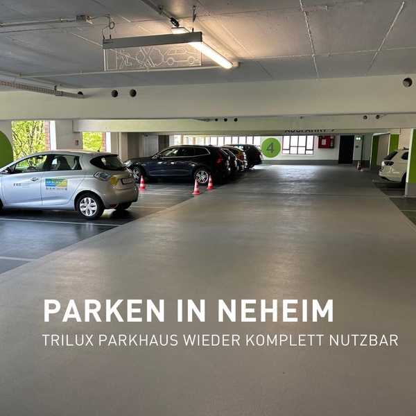 Das Trilux Parkhaus erstrahlt nach umfangreicher S ...