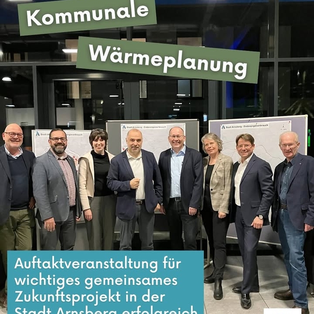 Im Campus der Stadtwerke Arnsberg hat in dieser Woche die 1. Öffentlichkeitsveranstaltung zur Kommunalen Wärmeplanung in der Stadt Arnsberg stattgefunden.