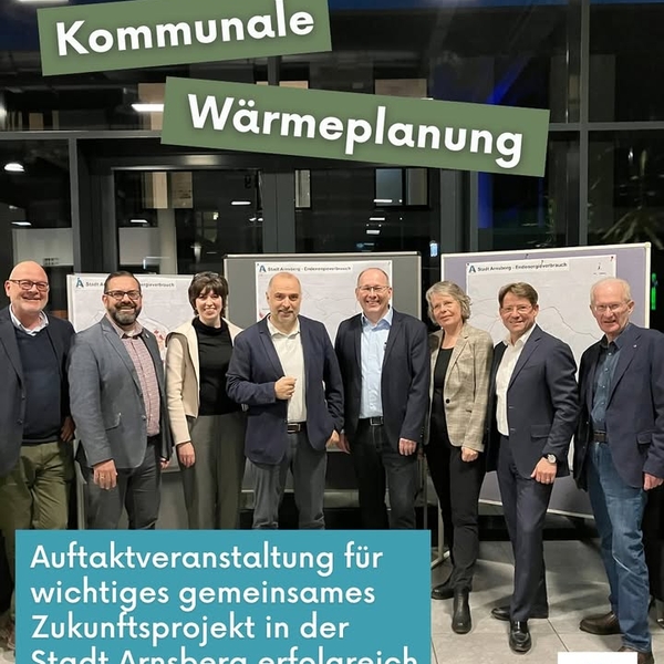 Im Campus der Stadtwerke Arnsberg hat in dieser Woche die 1. Öffentlichkeitsveranstaltung zur Kommunalen Wärmeplanung in der Stadt Arnsberg stattgefunden.